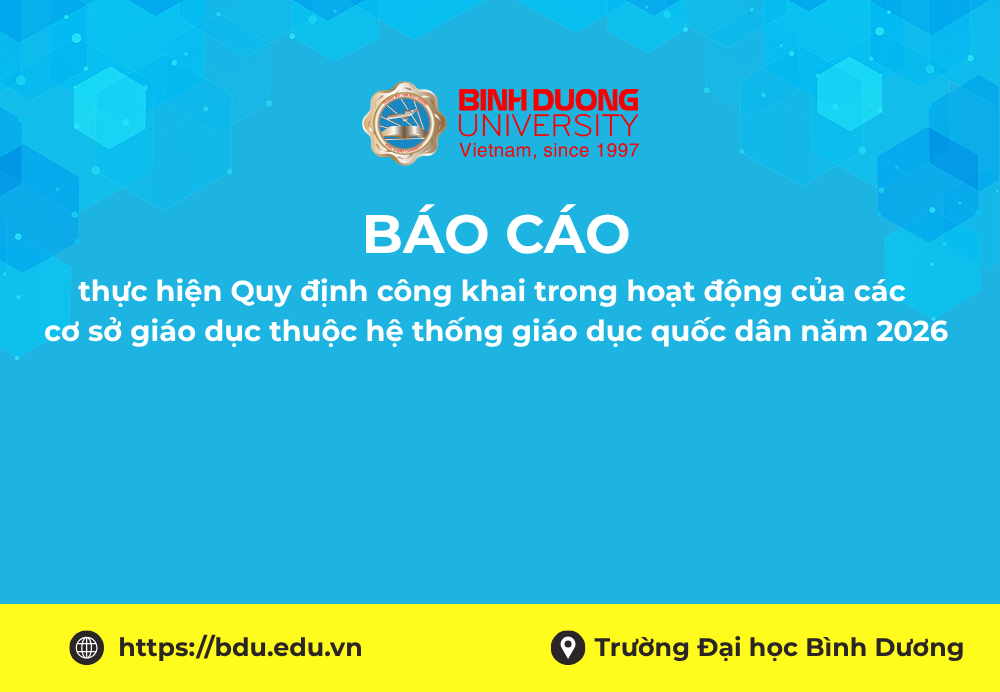 Báo cáo về việc thực hiện Quy định công khai trong hoạt động của các cơ sở giáo dục thuộc hệ thống giáo dục quốc dân năm 2026